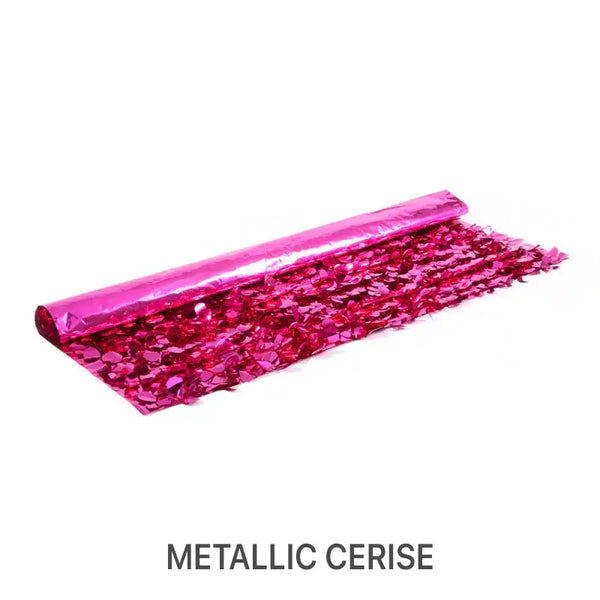 Metallic Floral Sheeting