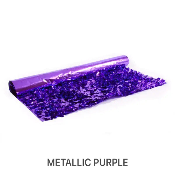 Metallic Floral Sheeting