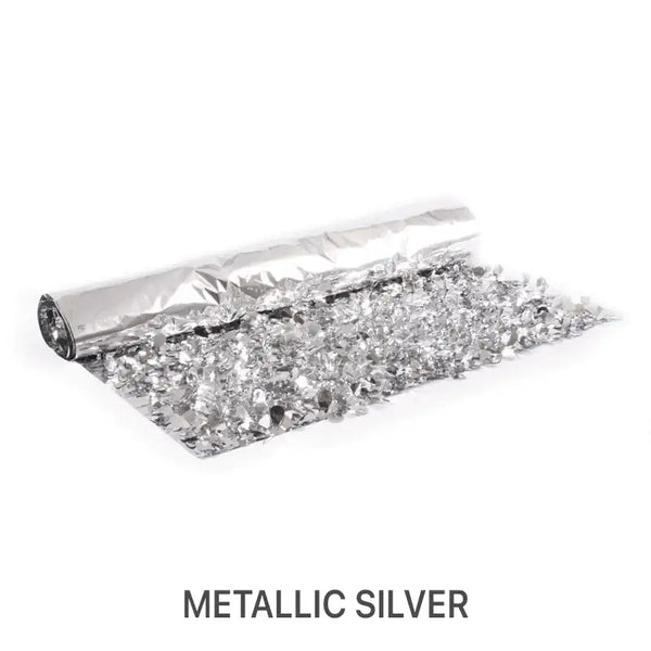Metallic Floral Sheeting