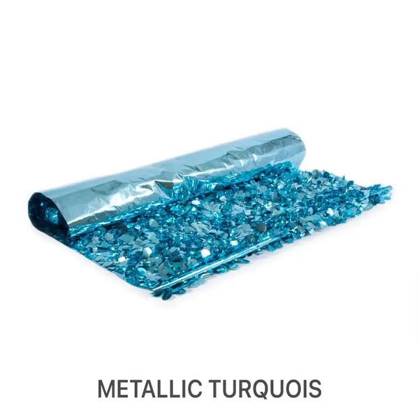 Metallic Floral Sheeting