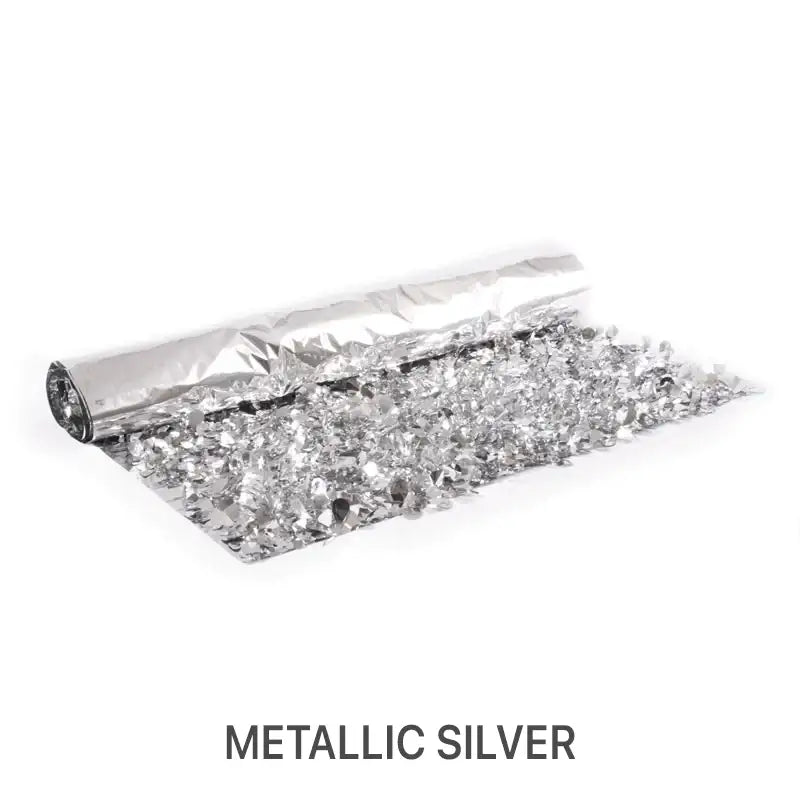 Metallic Floral Sheeting
